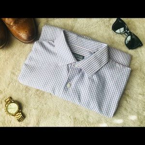 Kenneth Cole Reaction Gingham in Peach/Periwinkle